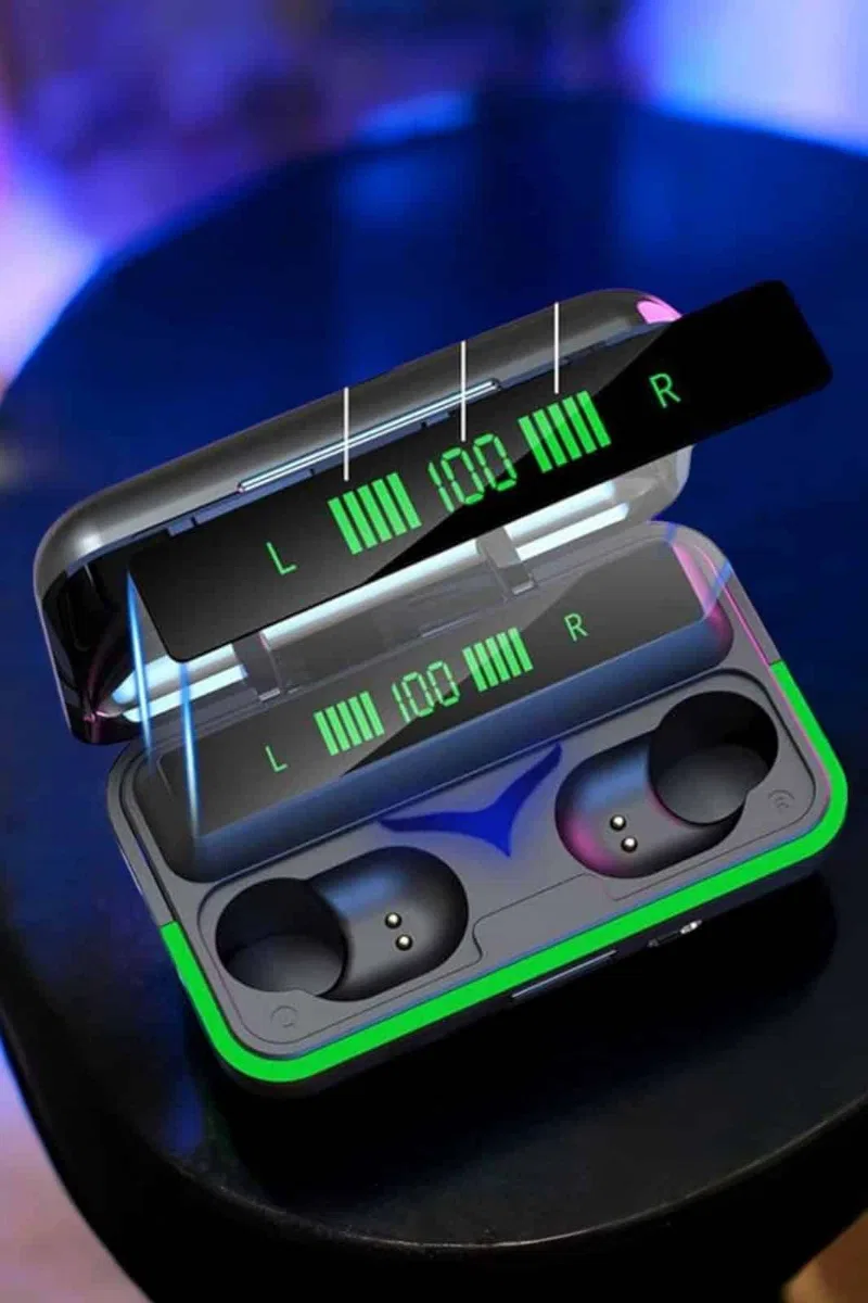 Powerbank Özellikli Kablosuz Bluetooth Kulaklık RGB Işıklı görsel 2
