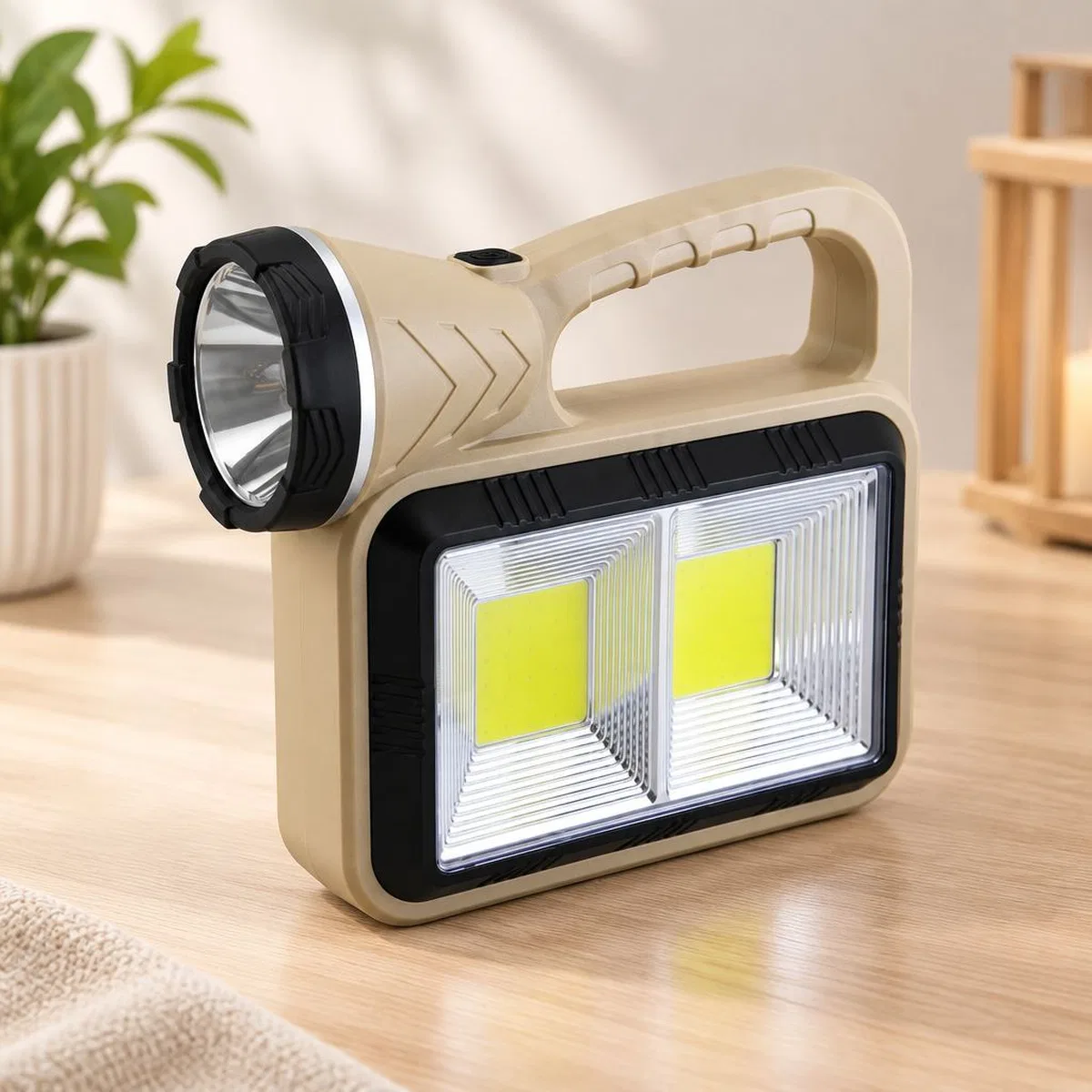 USB Solar Şarjlı El Feneri