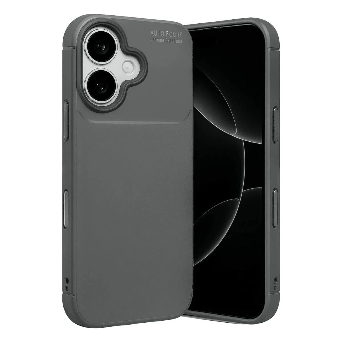 Apple İphone 17 Auto Focus Karbon Kapak - Gri