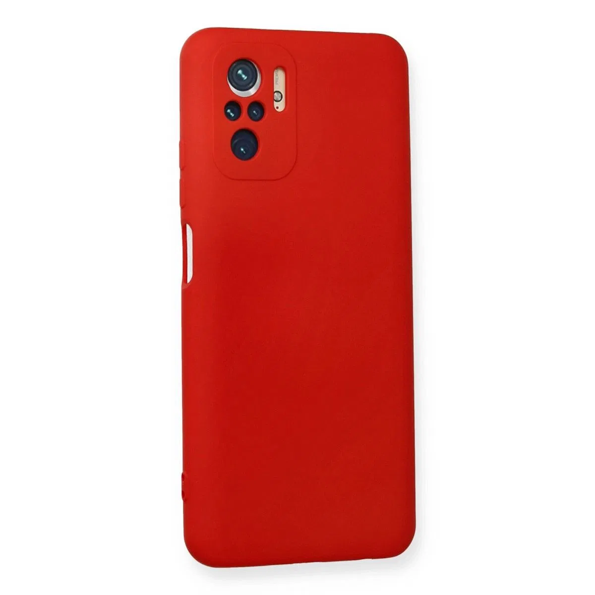 Xiaomi Redmi Note 10 Kılıf Nano İçi Kadife Silikon - Kırmızı görsel 2