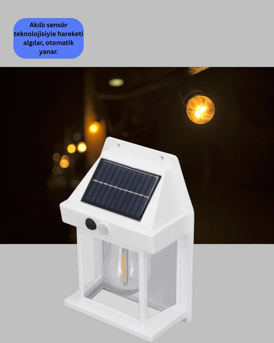Sensörlü Solar Led Dış Duvar Aydınlatma Yeni Nesil görsel 3