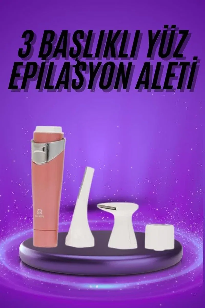 Tüm Cilt Tipleri Için 3 Başlıklı Yüz Çene Kıl Tüy Alma Tüm Cilt Tiplerine Uygun görsel 2