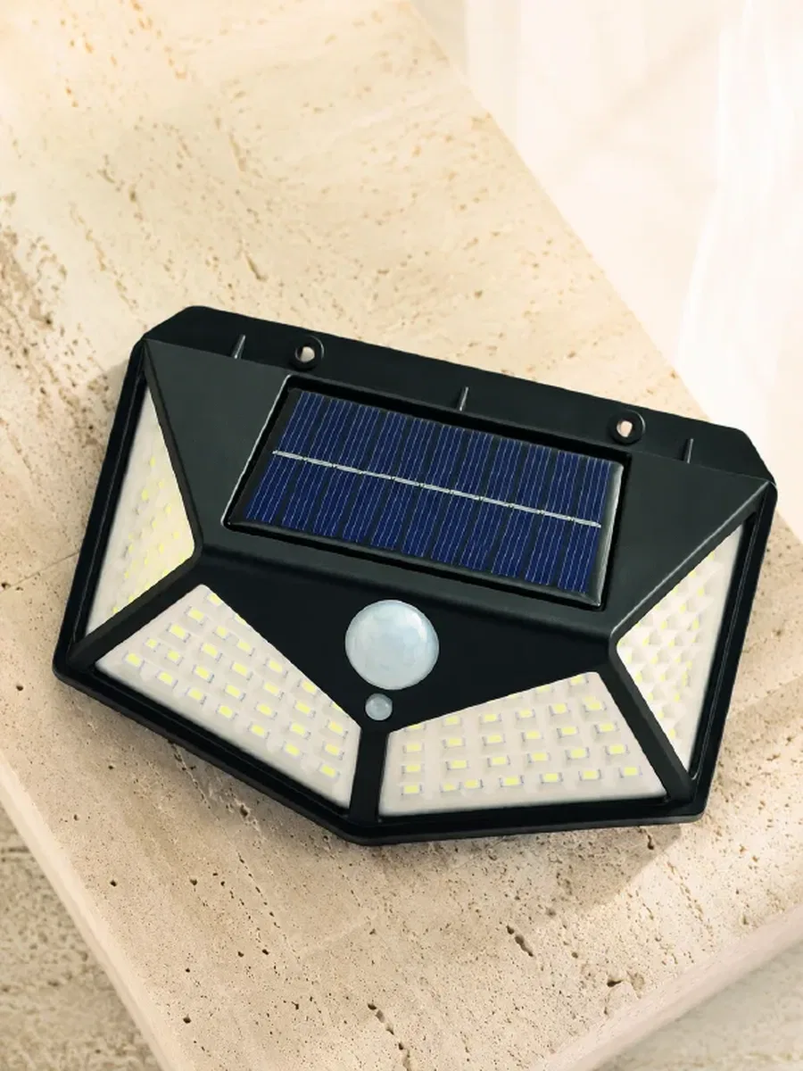 Solar LED Bahçe Aydınlatma Lambası 3 Işık Modlu Sensörlü Duvar Tipi Dış Mekan görsel 3