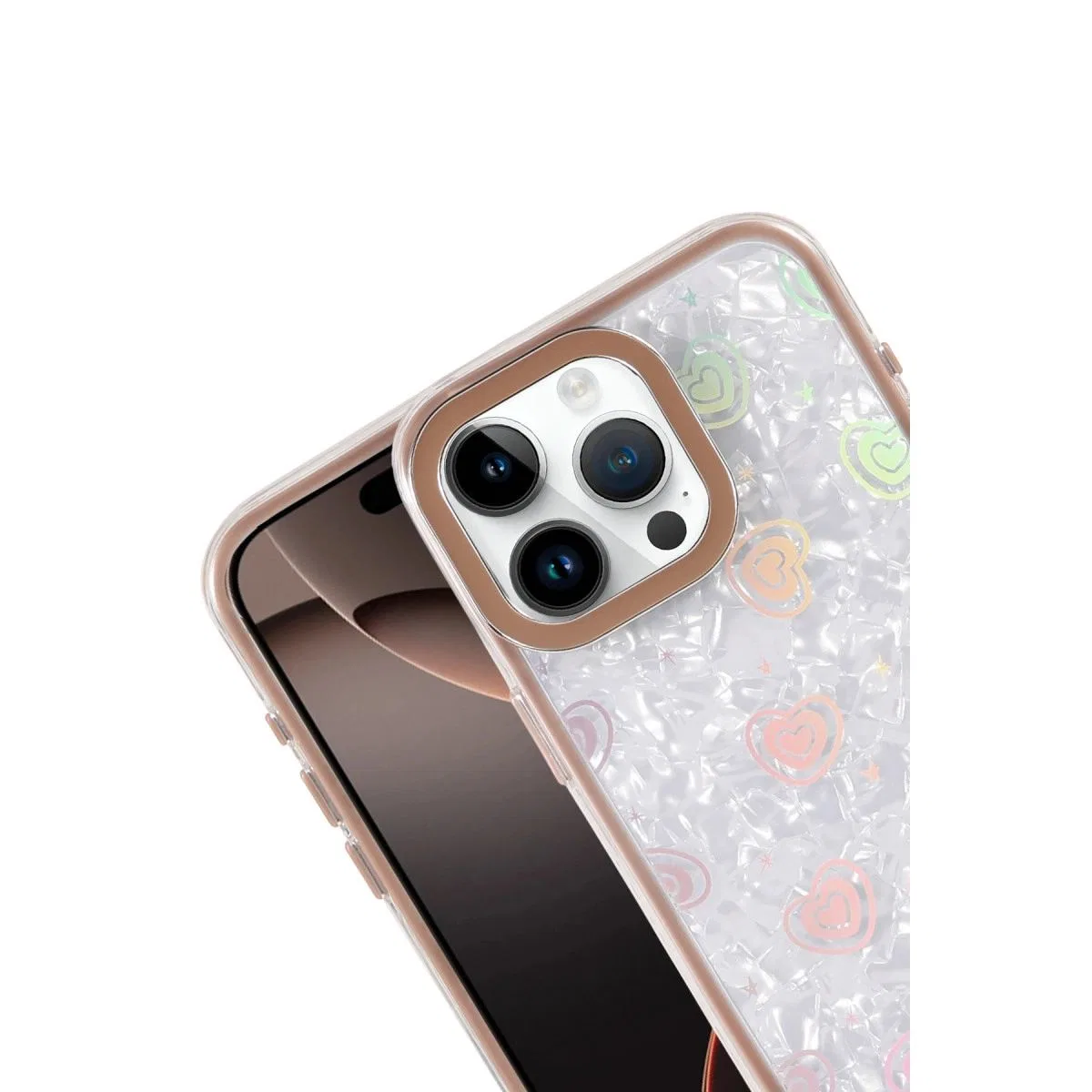 Apple İphone 15 Pro Lumi Desenli Kapak - Çöl Titanyum görsel 2