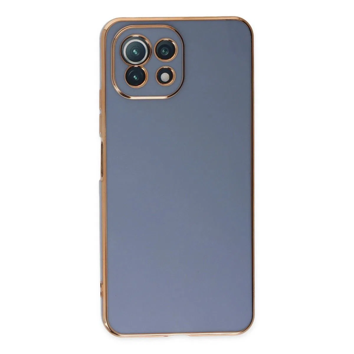 Xiaomi Mi 11 Lite Kılıf Volet Silikon - Mavi görsel 2