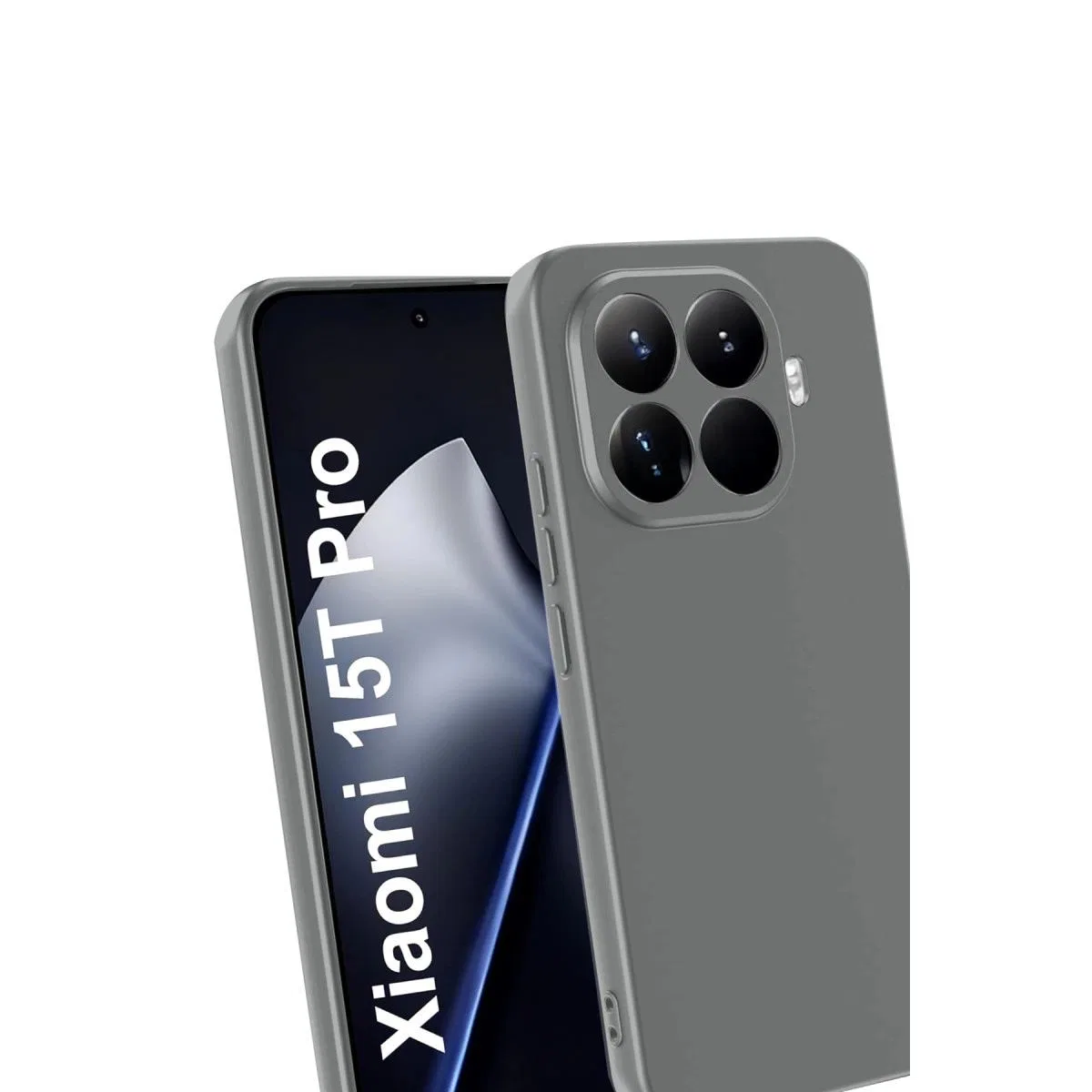 Xiaomi Mi 15t Pro First Silikon - Gri görsel 3