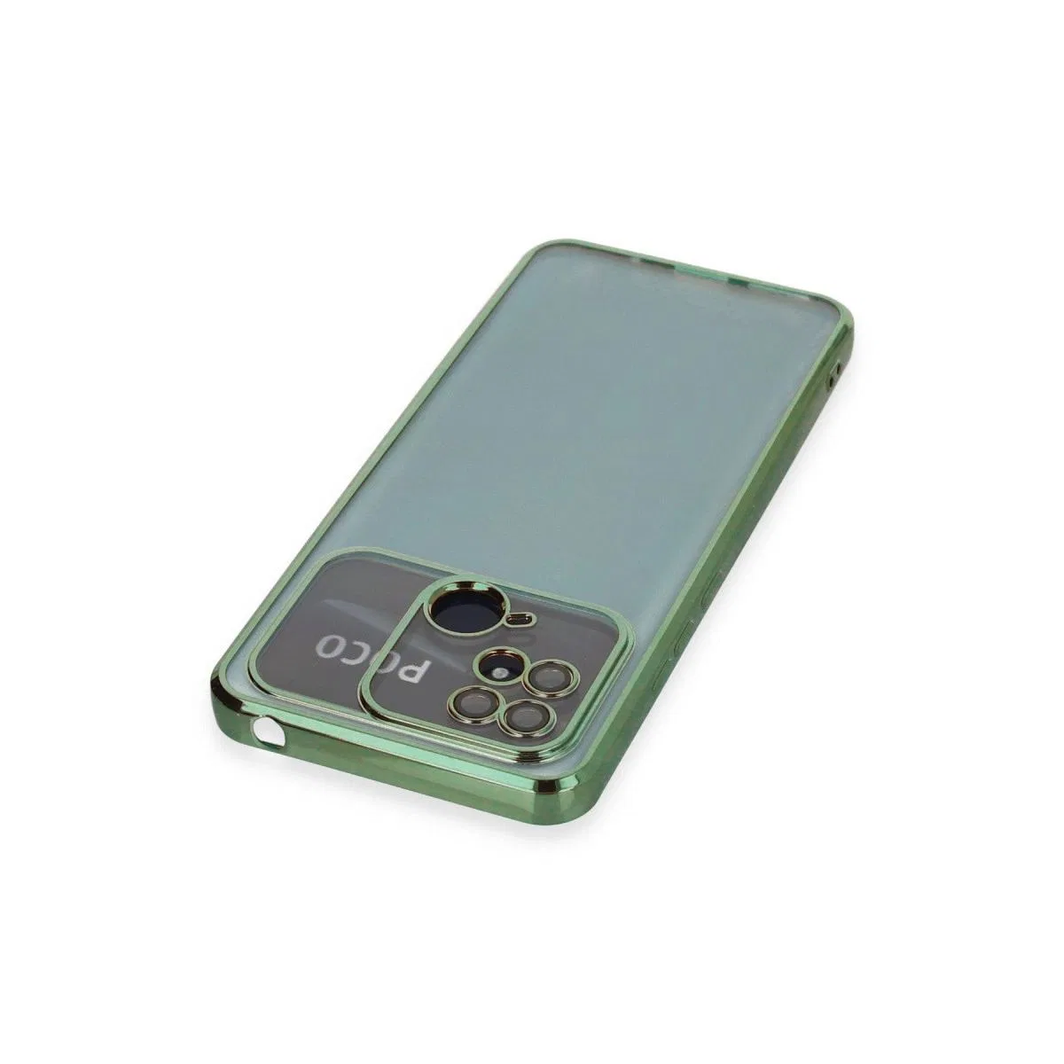 Xiaomi Redmi 10c Kılıf Razer Lensli Silikon - Yeşil görsel 3