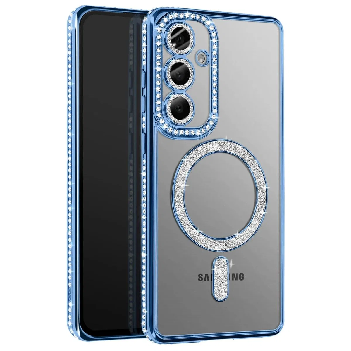 Joko Samsung Galaxy A37 5g Joke Simli Magneticsafe Kılıf - Mavi