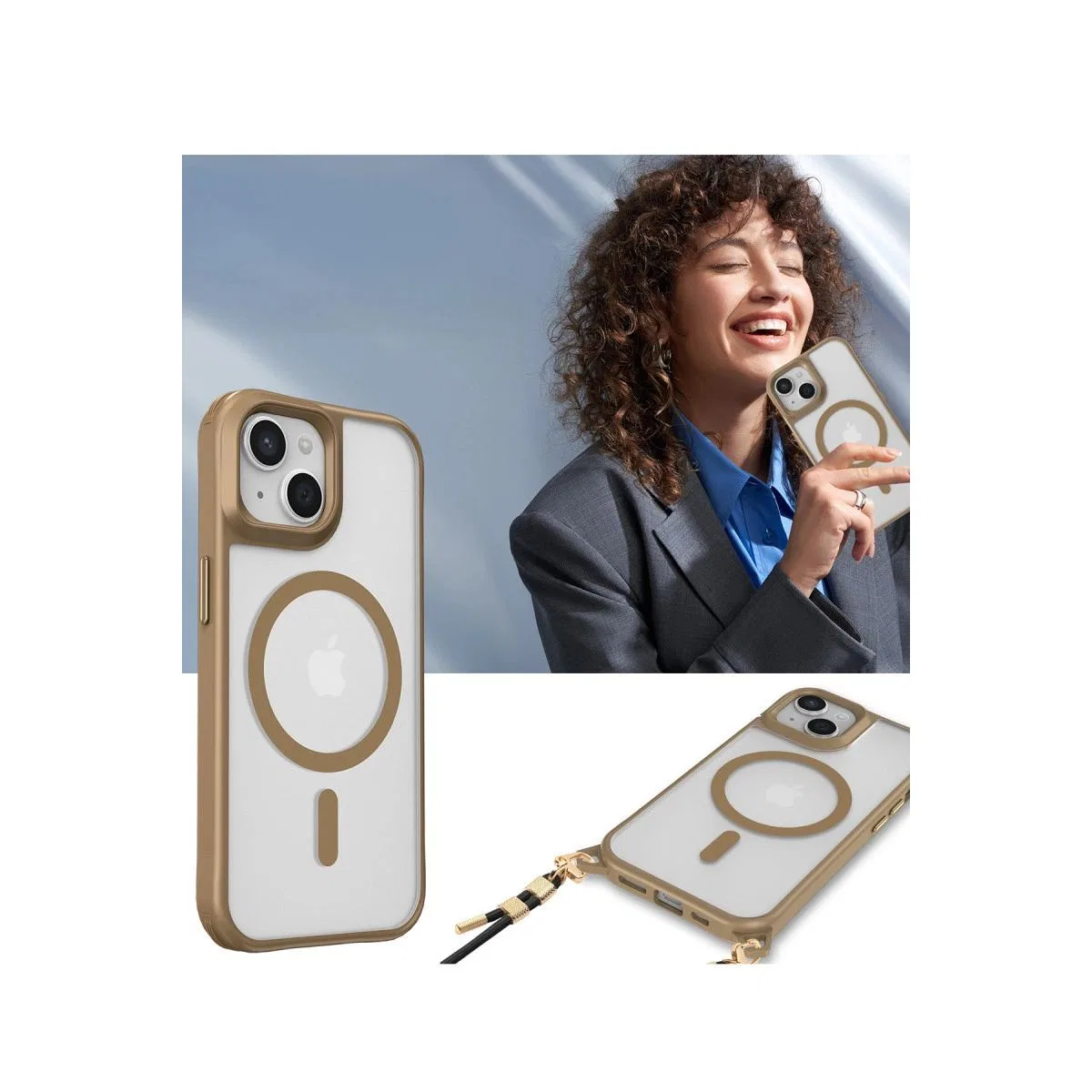Apple İphone 14 Kılıf Enka Magsafe Silikon Kılıf - Siyah görsel 3