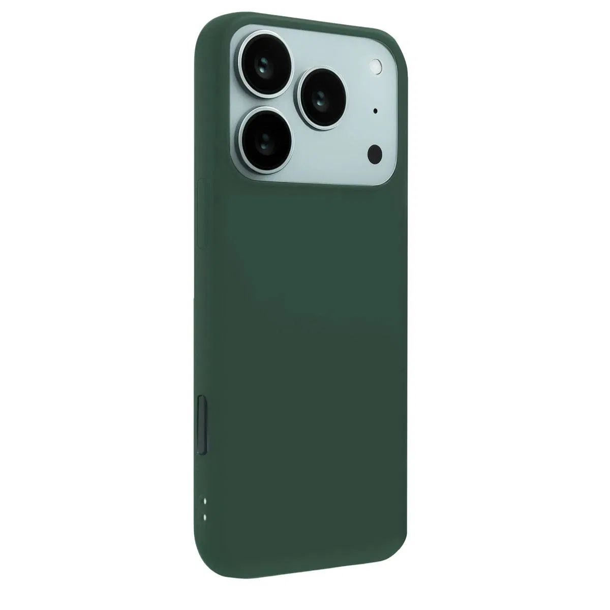 Apple İphone 17 Pro Nano İçi Kadife Silikon - Koyu Yeşil görsel 3