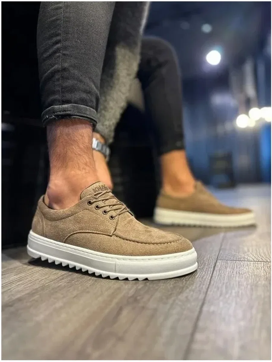 Erkek Ayakkabı Ayakkabı Bağcıklı Süet Klasik Casual Ofis Dengeli