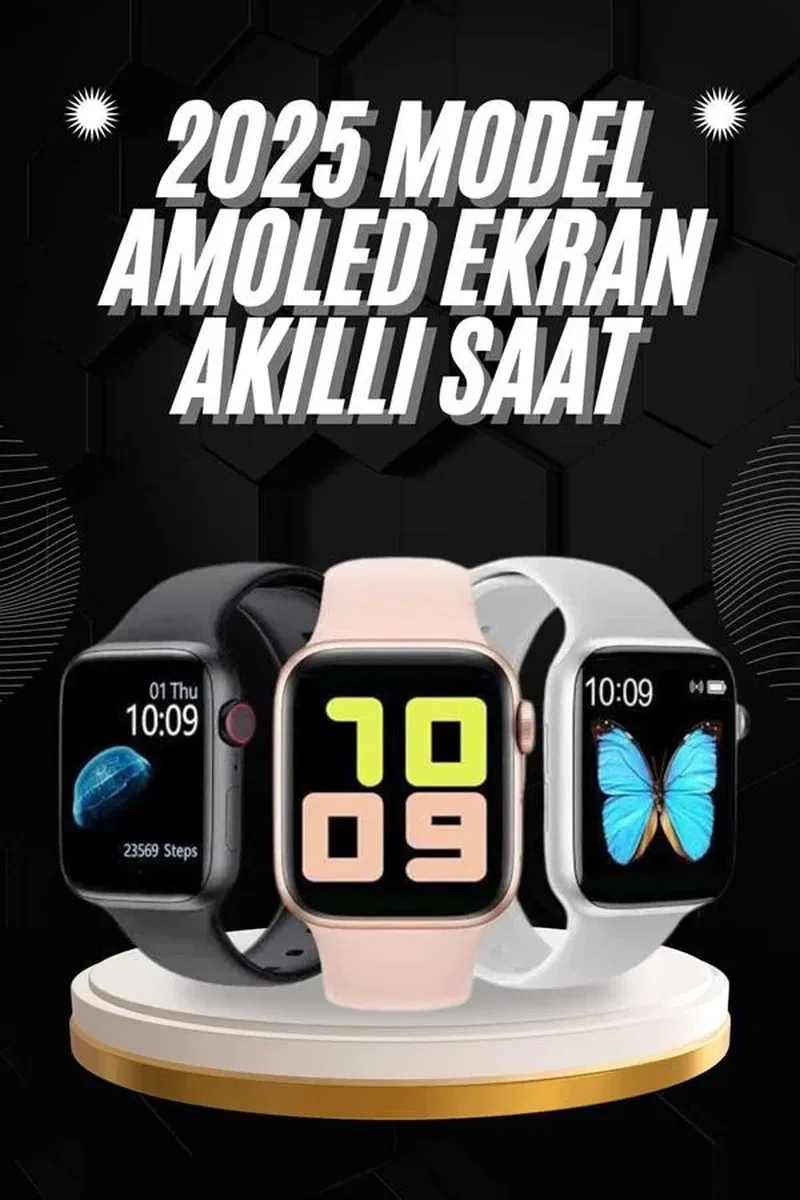 Arama Cevaplayabilen Akıllı Saat Bluetooth Bağlantılı Sosyal Medya Girişli görsel 2