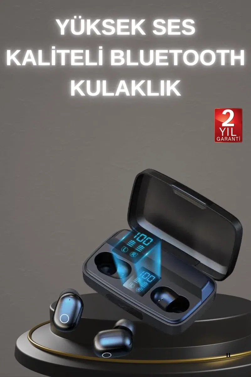 Yeni Nesil TWS Kablosuz Kulaklık Güçlü Batarya Yüksek Kalite Bluetooth 5. 0 ANC Özelliği