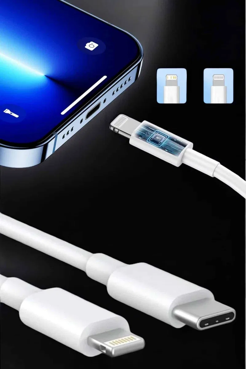 Iphone İOS Uyumlu Hızlı Şarj Kablosu Type C To Lightning 12 13 14 15 Pro Max görsel 3