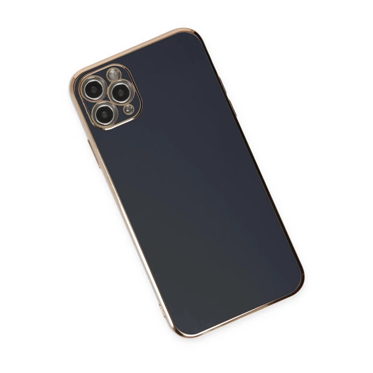 Apple İphone 11 Pro Max Kılıf Volet Silikon - Siyah görsel 2