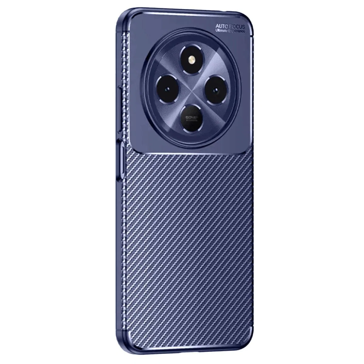 Tecno Spark 30 Kılıf Auto Focus Karbon Kapak - Lacivert görsel 2