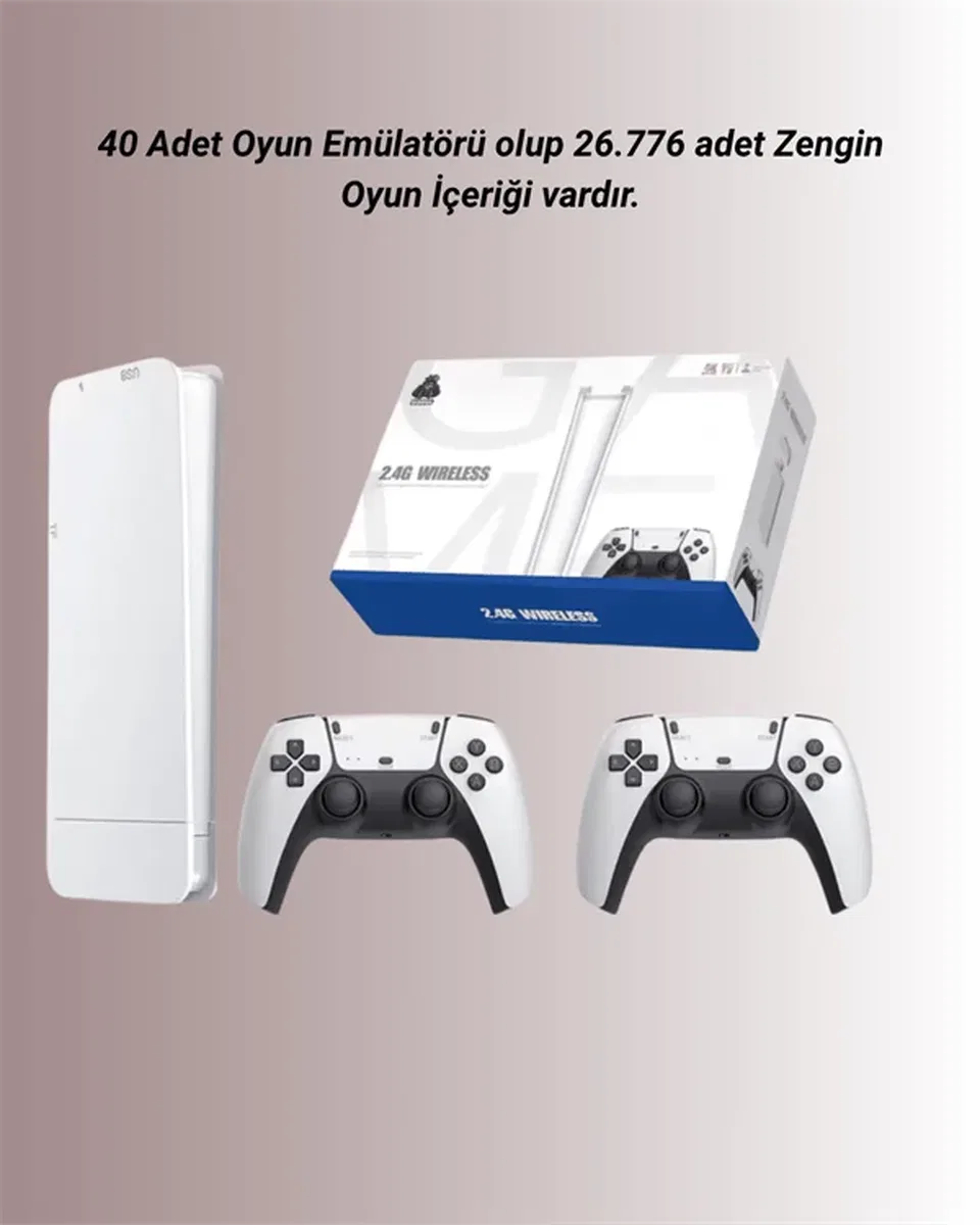 HDMI Çıkışlı Çift Kablosuz Kollu Retro Game Stick – M15