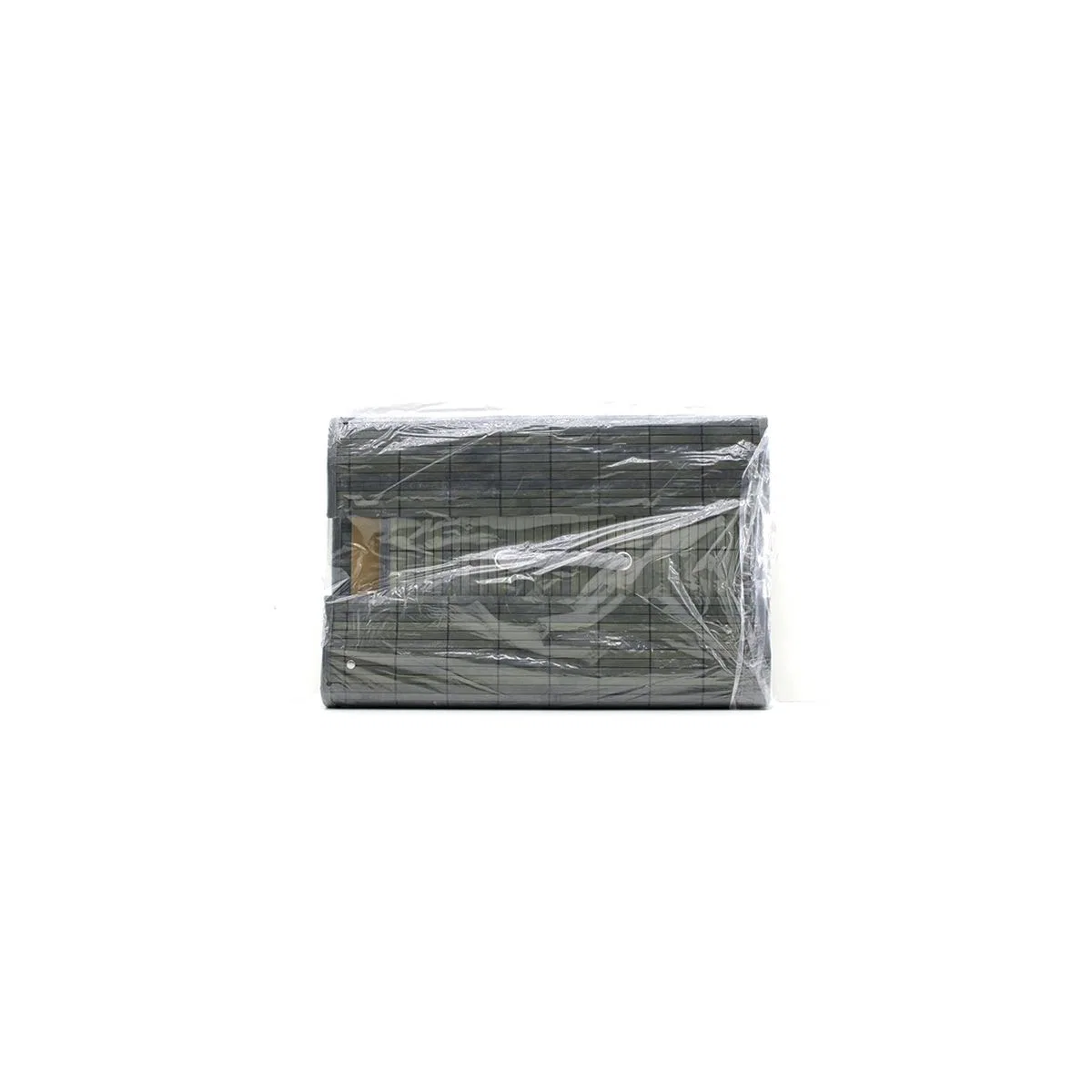 Oval Bambu Kenarlı 3'lü Organizer Sepet Seti - Gri görsel 4