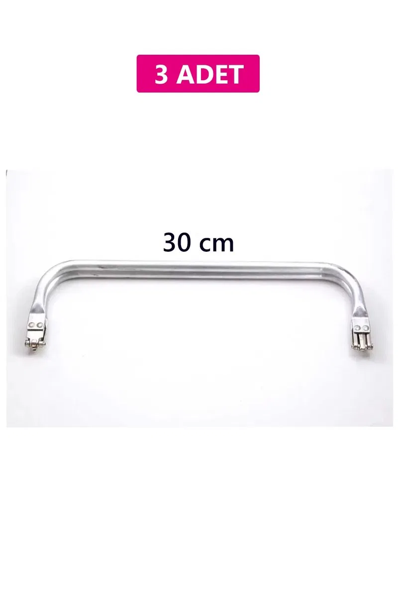 Gizli Metal Çanta Bursu – 3 Adet - 30 cm - Metal Çanta Aparatı Çanta Aksesuarı
