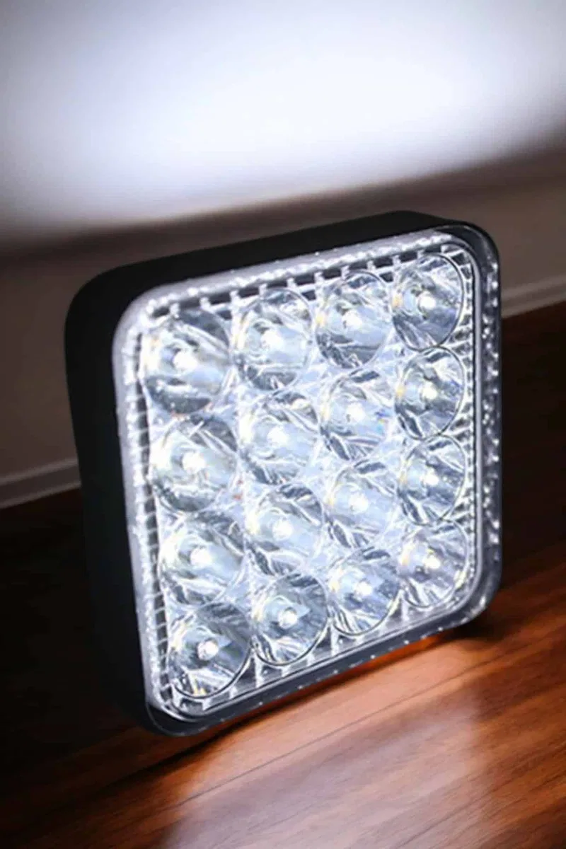 Tepe Lambası Tüm Araç Tiplerine Uygun Sis Lambası 16 Led Beyaz Renk görsel 2
