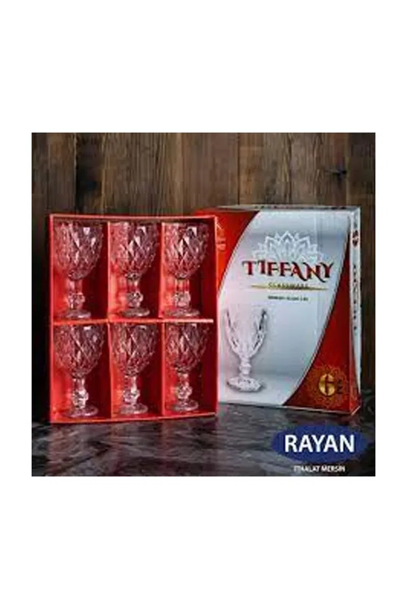 Tiffany 6'lı Lüx Ayaklı Bardak Royaleks-82628 görsel 2