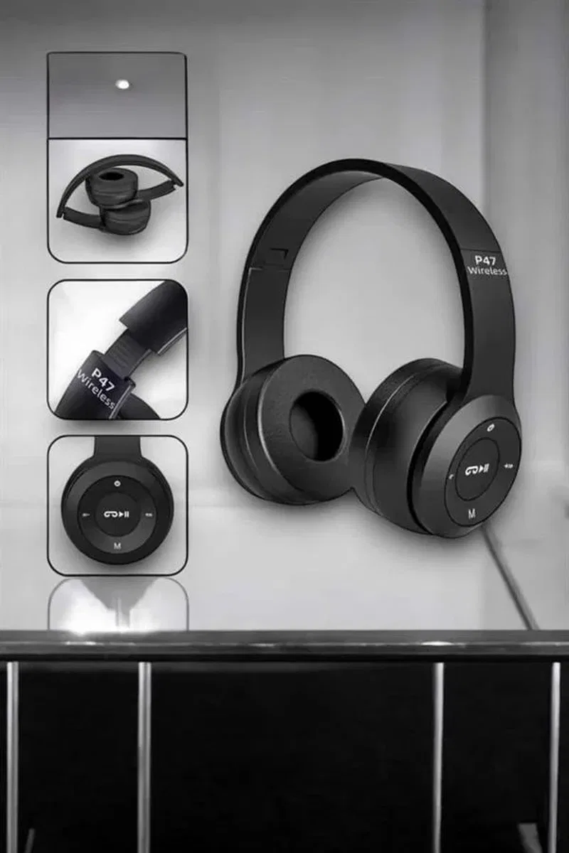 Kulak Üstü TF Kart ve AUX Destekli Ergonomik Bluetooth Kulaklık