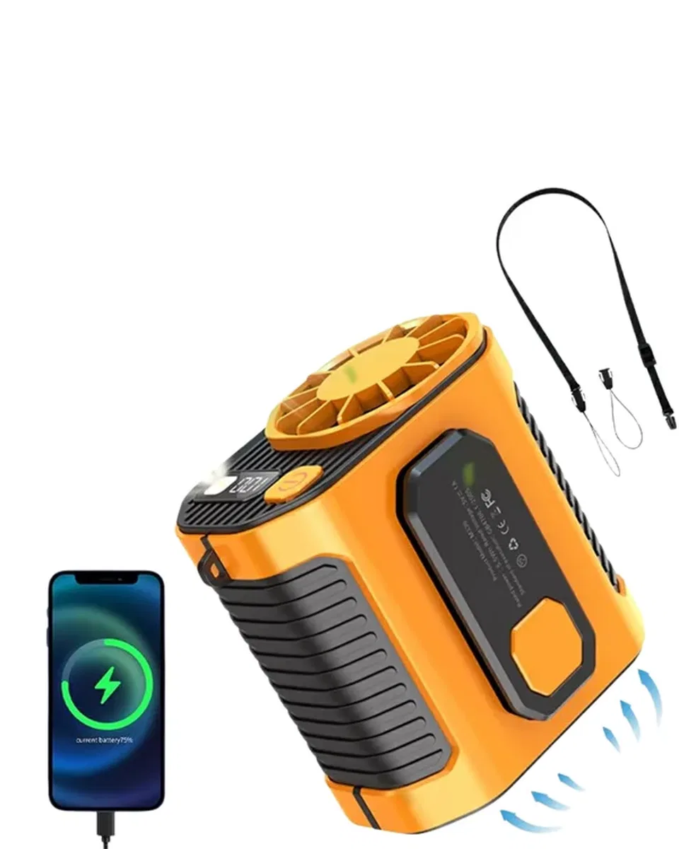 Yüksek Hızlı Mini Klima Fan – 11 m/s Rüzgar Gücü, 100 Hız Ayarı görsel 4
