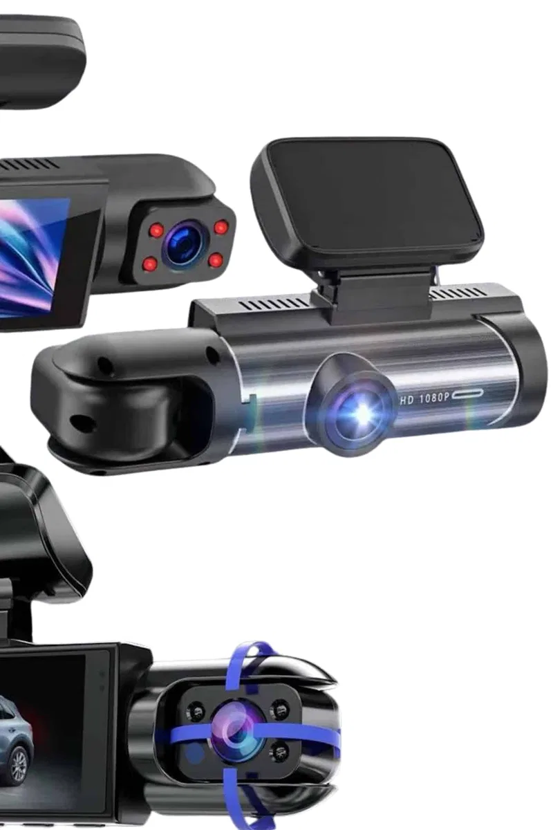 Araç İçi Full Hd Kamera Ön ve Arka Kameralı Ekranlı Araç Kamerası görsel 5