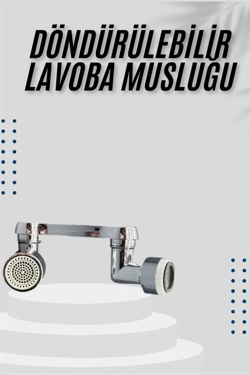 Dönebilen Musluk Başlığı Akrobat Mutfak Banyo Musluk Ucu Başlığı Oynar Başlıklı görsel 2
