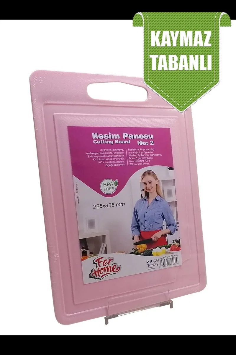Kesme Tahtası Plastik Büyük Kesme Sunum Tahtası Kesim Panosu 225x325 Mm Royaleks-FR-108 görsel 4