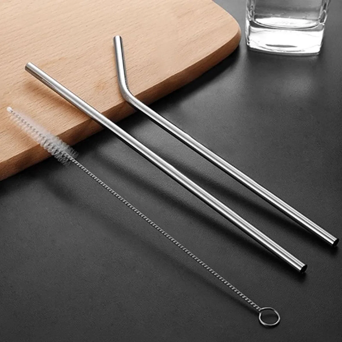 3 Parça Paslanmaz Çelik Pipet Seti