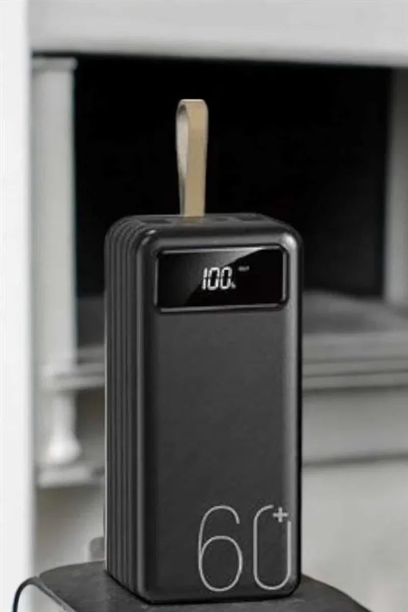 Powerbank 60. 000 MAH 4 Portlu Uzun Şarj Süreli Dijital Göstergeli görsel 3