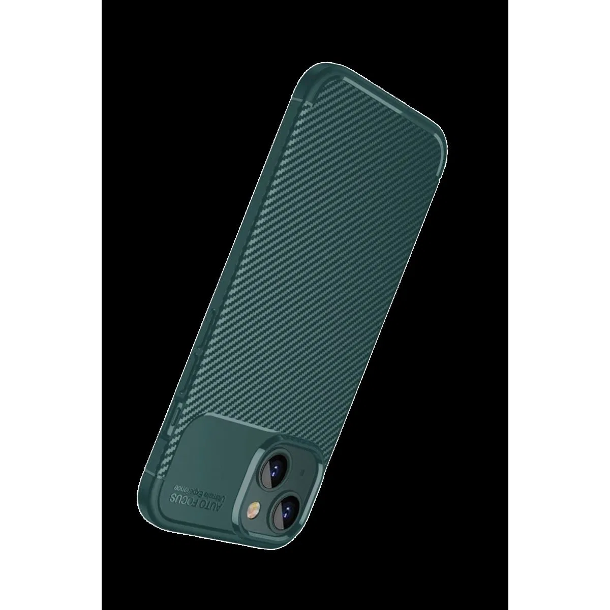 Apple İphone 15 Kılıf Auto Focus Karbon Kapak - Yeşil görsel 3