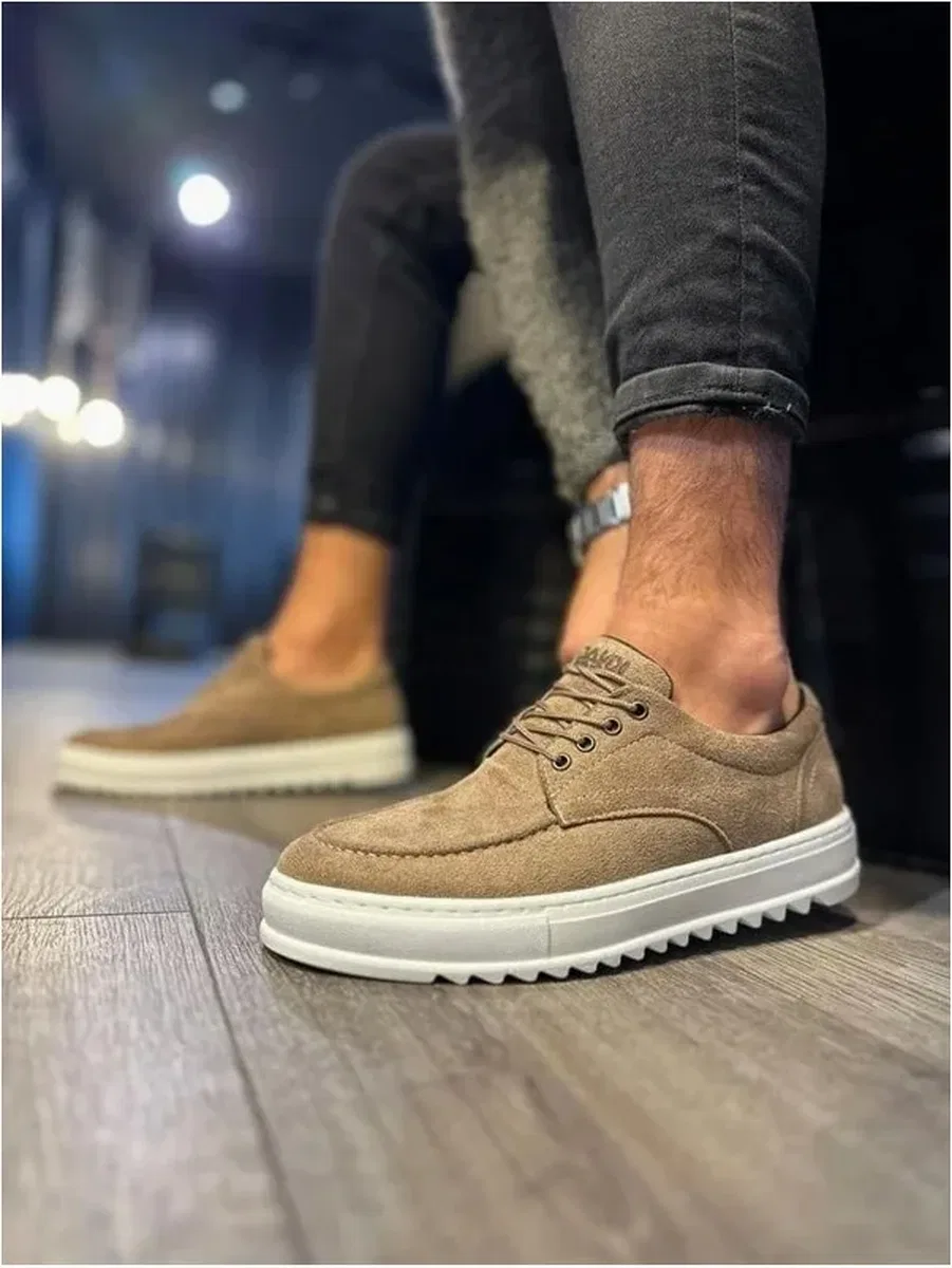 Erkek Ayakkabı Ayakkabı Bağcıklı Süet Klasik Casual Ofis Dengeli görsel 2