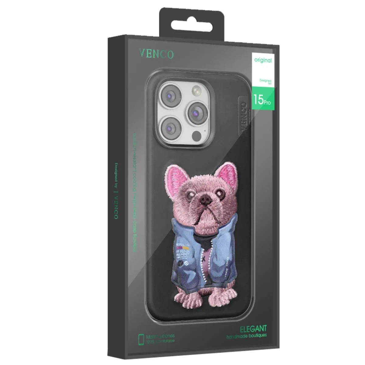 Venco Apple İphone 16 Pro Max Cute Desenli Kapak - Siyah görsel 3