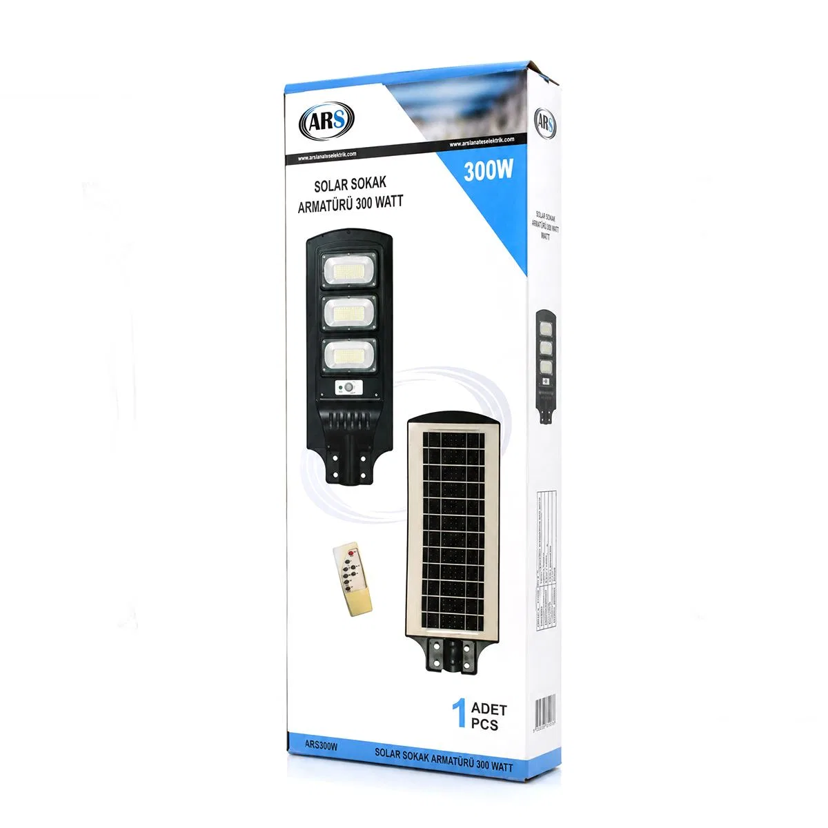 300W 6500K Solar Sokak Lambası Sensörlü görsel 6