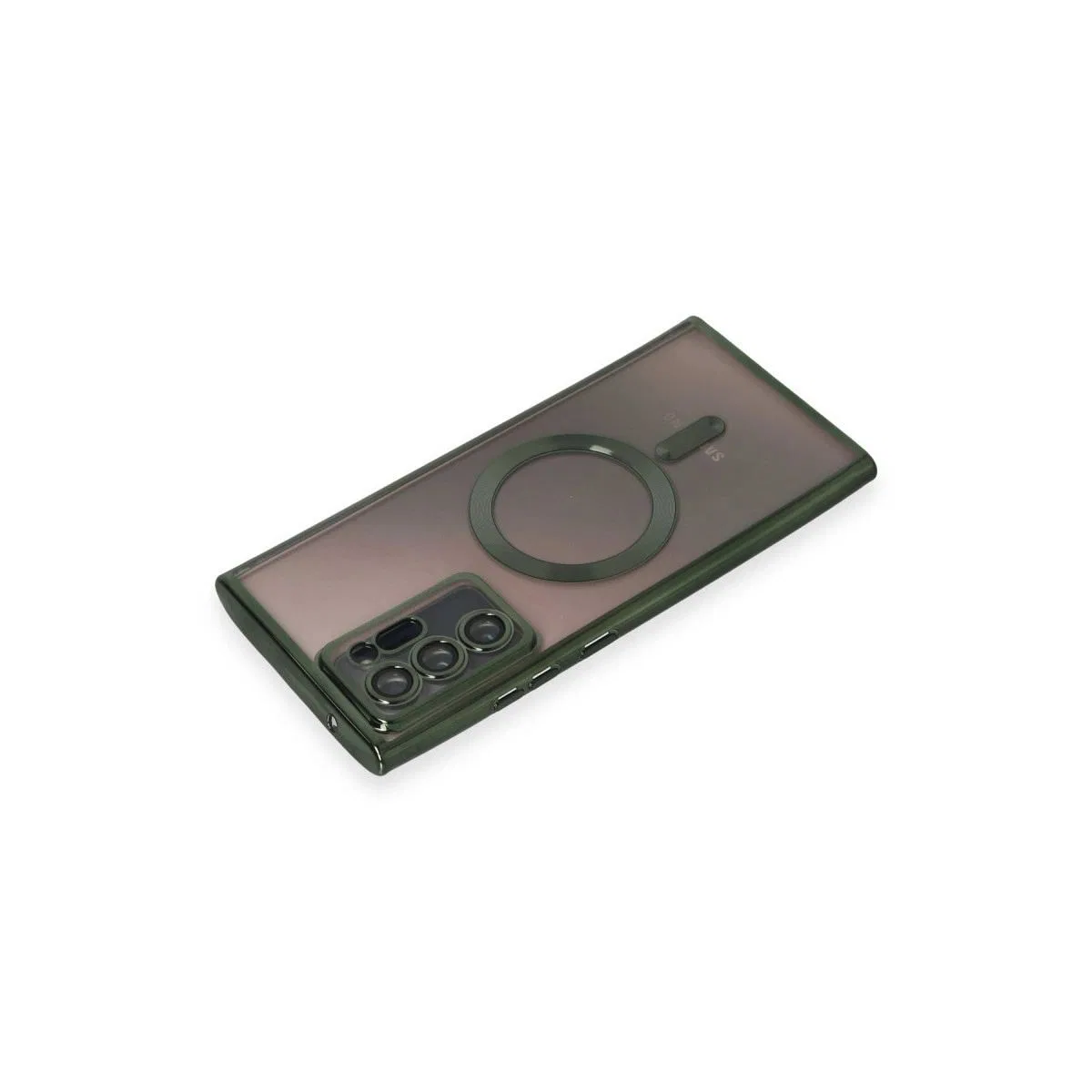 Samsung Galaxy Note 20 Ultra Kılıf Kross Magneticsafe Kapak - Koyu Yeşil görsel 3