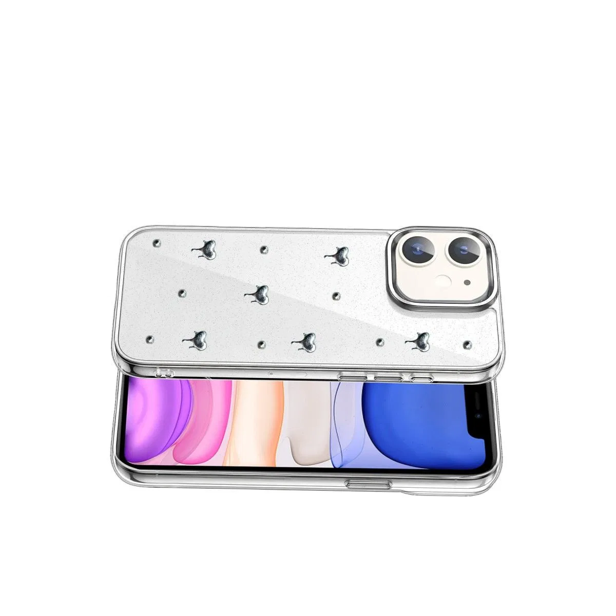 Apple İphone 12 Fiyonk Desenli Kapak - Desen 1 görsel 3