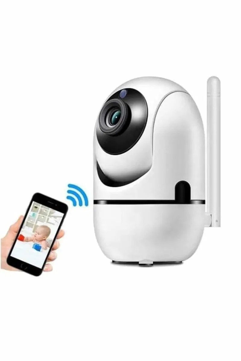 360° Full HD Akıllı Kamera Hareket Sensörlü Wifi Kamera Çocuk Güvenlik Kamerası görsel 2