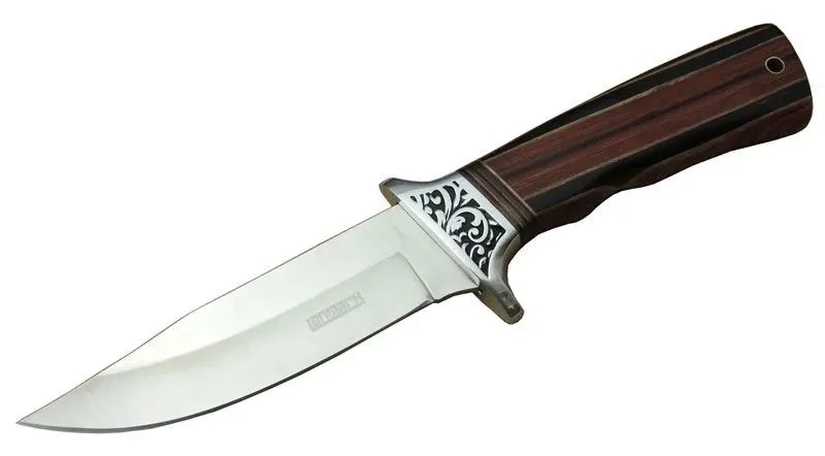 A058-1 Kamp Bıçağı 26, 5 Cm - Ahşap Sap, Kılıflı