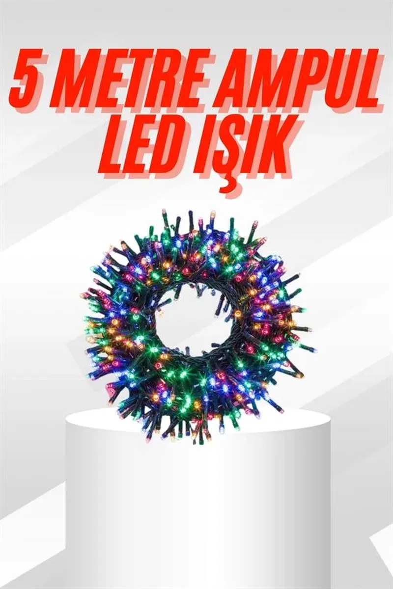 Karışık Renk Pilli Led Işık Çok Fonksiyonlu Enerji Tasarruflu 5 Metre görsel 2