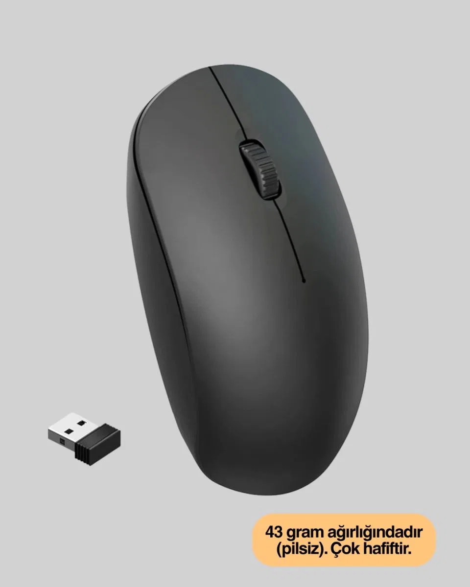 Optik Sensörlü Sessiz Fare – Geniş Uyumluluk Ve Ergonomik Yapı görsel 5
