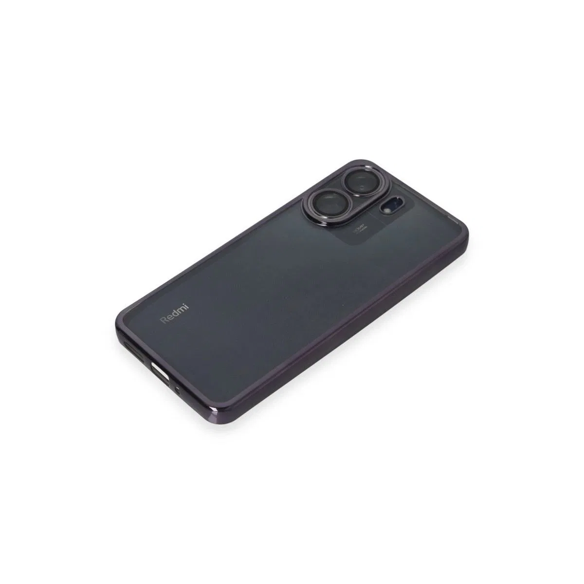 Xiaomi Redmi 13c Kılıf Razer Lensli Silikon - Mor görsel 4