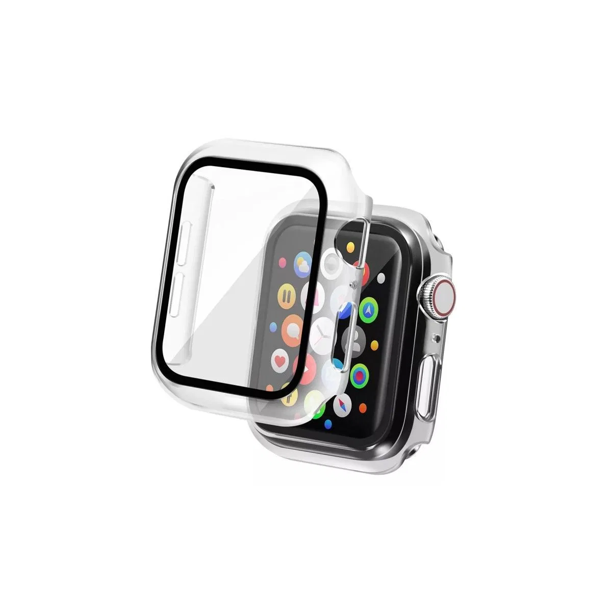 Apple Watch Ultra 49mm Camlı Kasa Ekran Koruyucu - Şeffaf