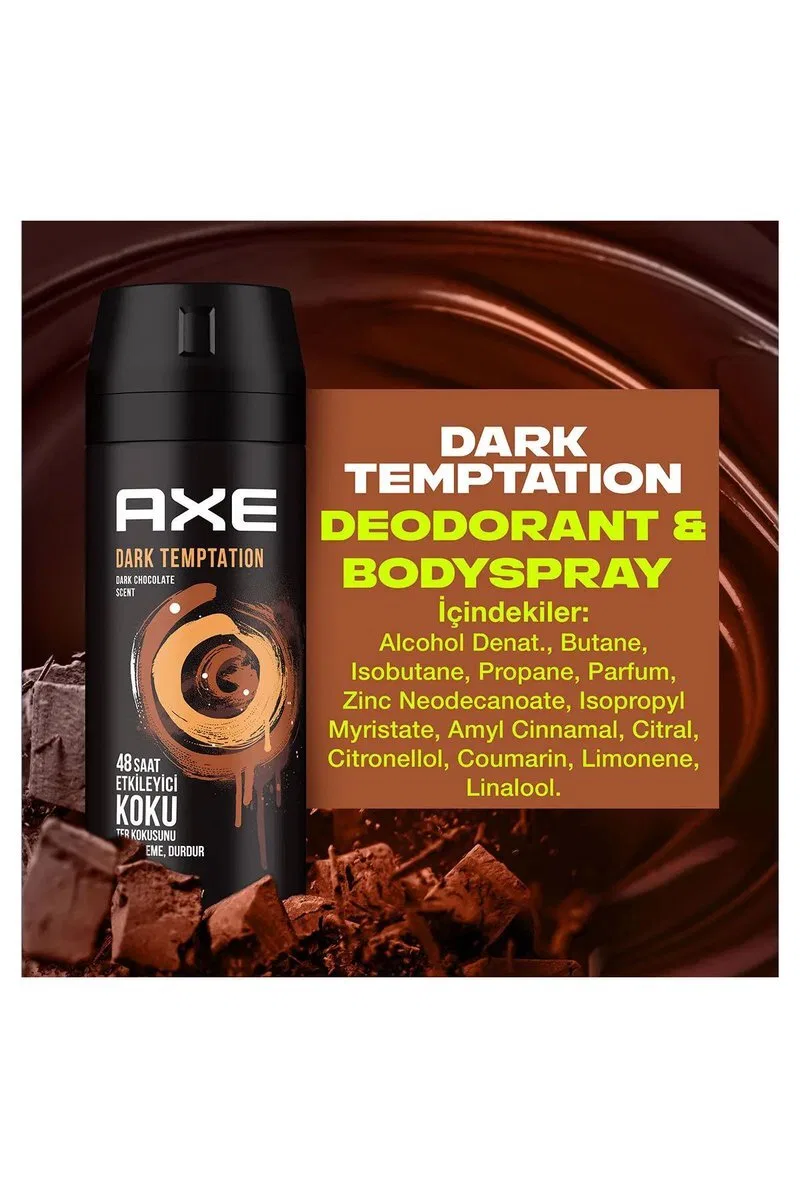 2 Adet Axe Dark Temptatıon Bay Parfüm Kofre 150 ml görsel 7