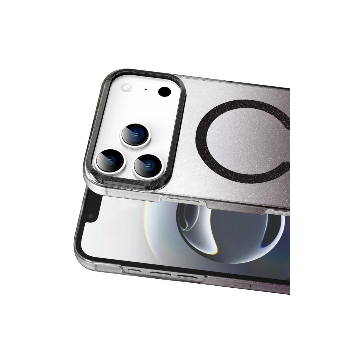 Apple İphone 17 Pro Max Glossy Magsafe Kapak - Siyah görsel 2