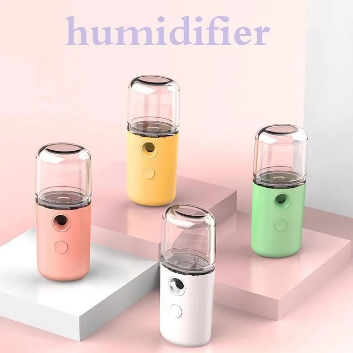 Şarjlı Mini Yüz Nemlendirici Dezenfektan Cihazı Mist Sprayer görsel 3