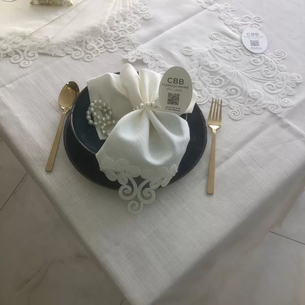 Sofra Takımı 12 Kişilik 26 Parça Anna Model Yemek Takımı Örtüsü Dertsiz 160 x 220 cm Masa Örtüsü görsel 8