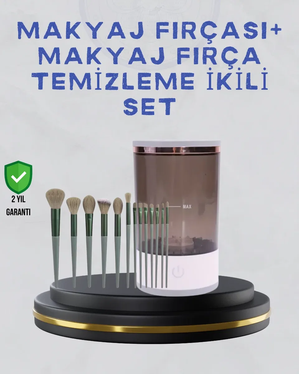 Makyaj Fırçası ve Elektrikli Fırça Temizleyici Kampanya Paketi