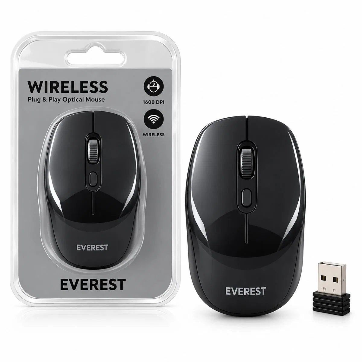Kablosuz Optik Mouse 1600 DPI görsel 2